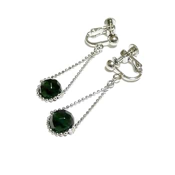 Amazon | 【 ロング ドロップ 】 ガーネット (グリーン 8mm